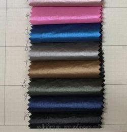 厂家直销 现货供应70D尼龙过色胶布料服装棉服羽绒时装夹克面料 化纤面料